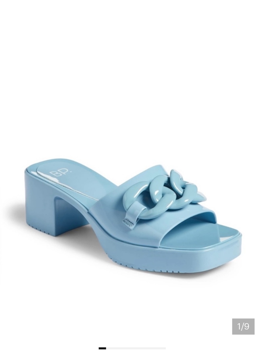 BP. Lollie Blue Jelly Platform Sandals